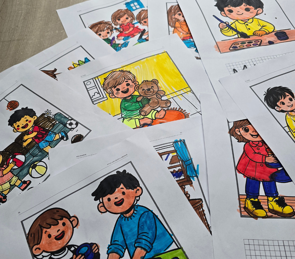 Kolorowanki z miejscem na wyobraźnię