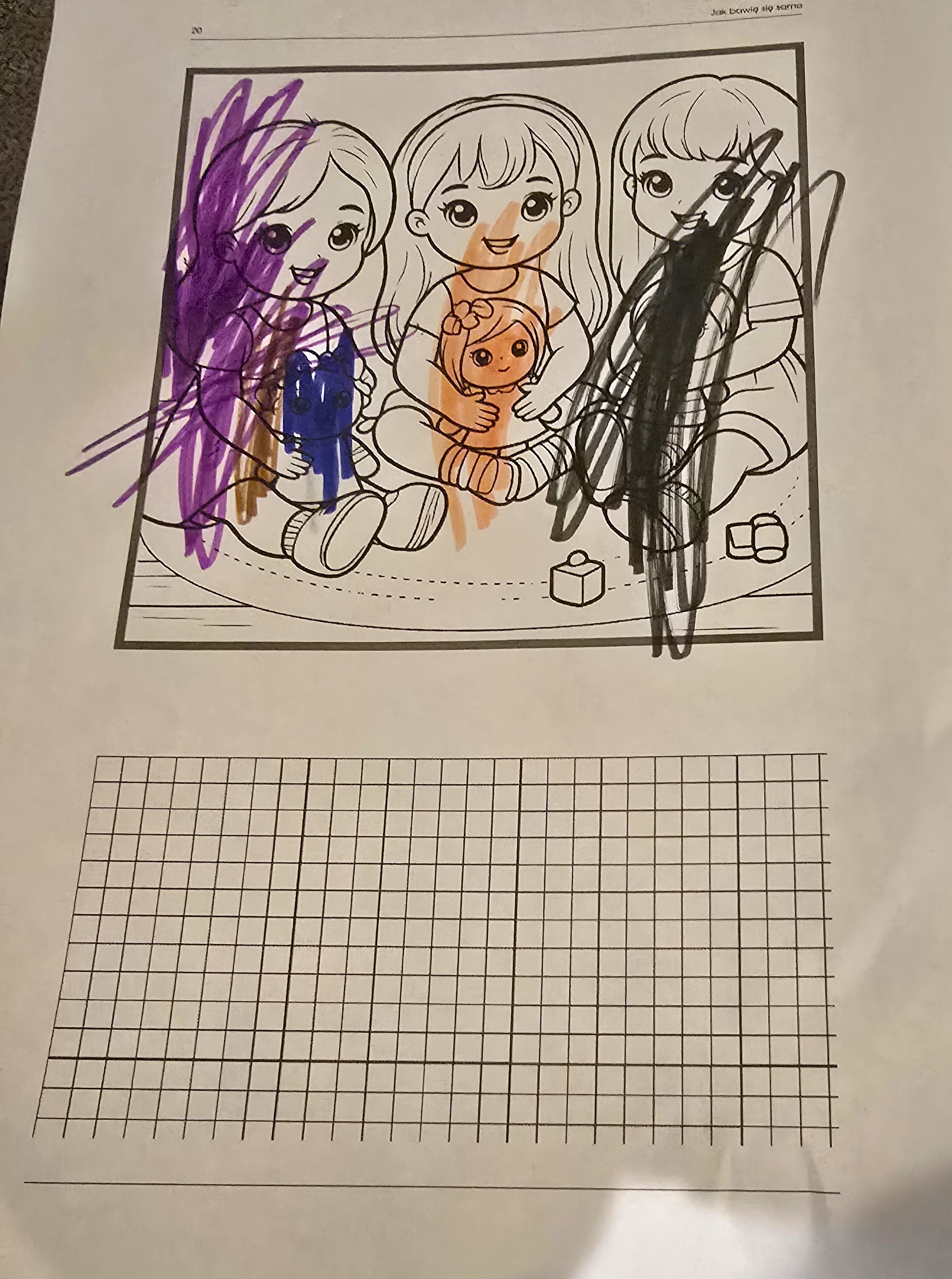 Radość z samodzielnego kolorowania