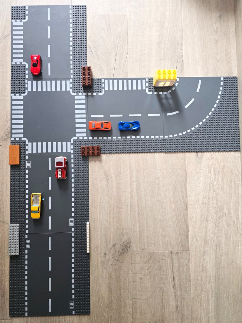 Lego płytki ulice i skrzyżowania