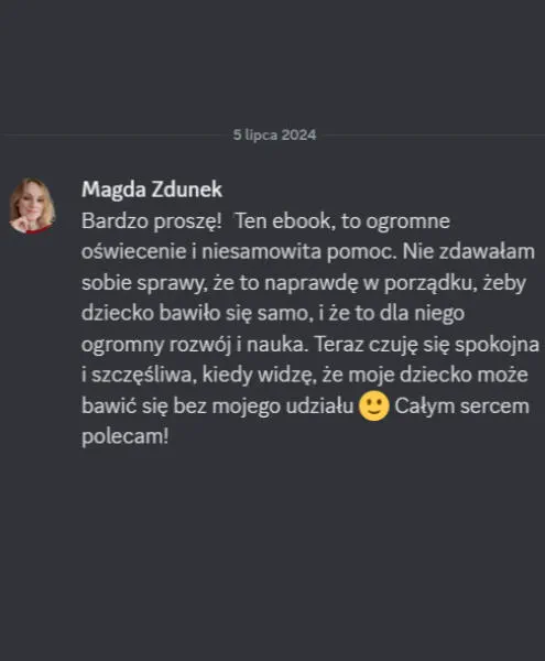 Opinia Magda Zdunek
