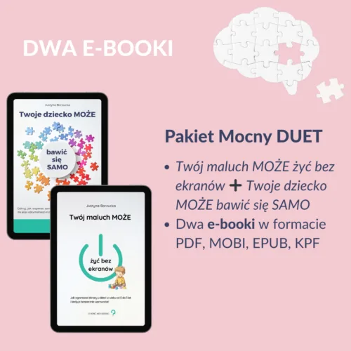 Okładka Twój maluch może żyć bez ekranów - pakiet mocny duet e-booki