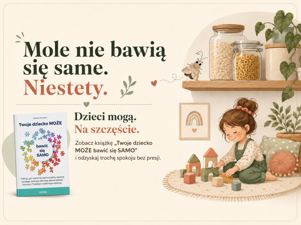 Reklama książki Twoje dziecko może bawić się samo